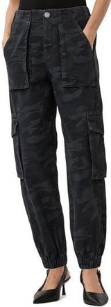 AllSaints Freda Camo Denim Cargo Joggers in Camo Ink Blue at Nordstrom Rack, Size 6 Us / 10 Uk