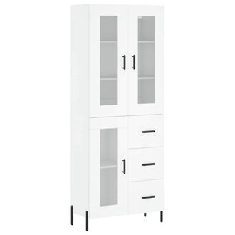 Berkfield Home Highboard White 69.5x34x180 cm Engineered Wood