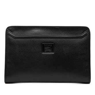 Burberry Tweedehands Leren Clutch