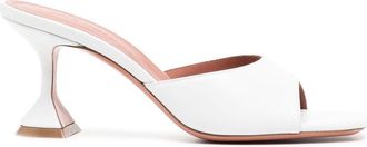 Amina Muaddi Lupita sandals - women - Calf Leather/Calf Leather/Rubber/Calf Leather - 35 - White
