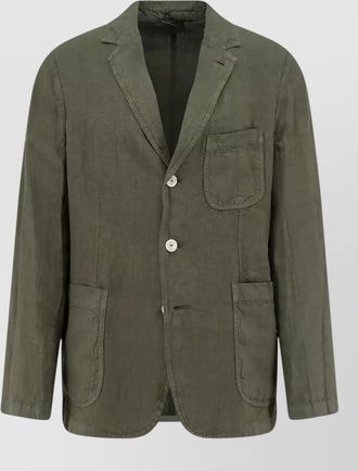 Aspesi jacket chest pocket long sleeves notched lapel