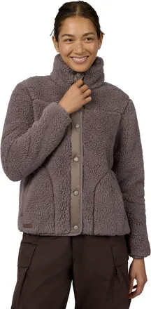 Free Country Womens Sherpa Butter Pile Button Front Jacket