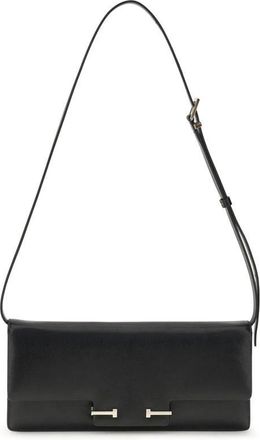Tom Ford Elegante Schoudertas met T-Plate Sluiting - Dames - Schoudertassen - Zwart - ONE Size - Tassen