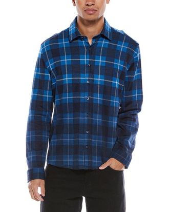 Stone Rose Jacquard Knit Check Shirt