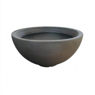 OEM Jarr&oacute;n De Dise&ntilde;o De &Oslash;45 Cm Y 22 Cm De Alto, Fabricado En Pol&iacute;mero Blanco Resistente Para Plantas De Interior Y Exterior. Hecho En Italia - Monacis