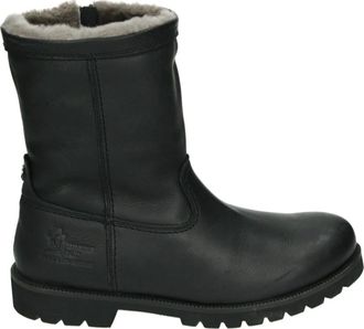 Panama Jack Schoenen, Heren, Zwart, 46 EU, Leer, Zwarte leren herenlaarzen