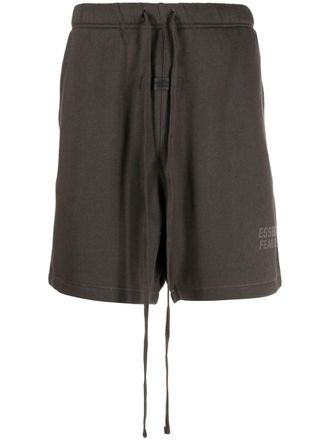 Fear of God Shorts met logoprint - Bruin