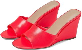 Farylrobin Womens Faryl by Farylrobin Skye Sandals Neon Pink Wedge Heel GAL986