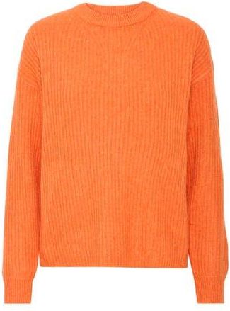 b.young Onema Long Sleeve Crewneck Knit Sweater in Havrvest Pumpkin Mix at Nordstrom Rack, Size Medium