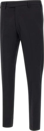 Pantaloni Torino Dieci Broeken - Heren - Slim Fit Broeken - Zwart - L - Wol - Broeken