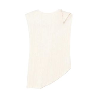 Issey Miyake Donna, Top, Bianco, M, new