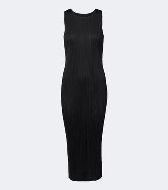 Pleats Please Issey Miyake Basics pleated midi dress
