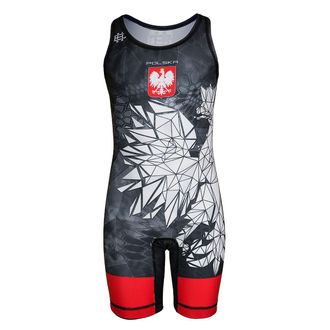 OEM Leotardo De Lucha Libre Infantil Polska Camo 104 Rojo