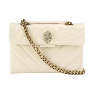 Kurt Geiger Shoulder Bags, female, Beige, ONE SIZE, Leather Kensington Bag