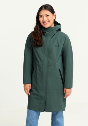 Jack Wolfskin Funktionsmantel JACK WOLFSKIN ONERA 2L COAT W, Damen, Gr. XL (46), sago palm, Obermaterial: 100% Polyester. Futter: 100% Polyester, normal, M&auml;ntel Fun