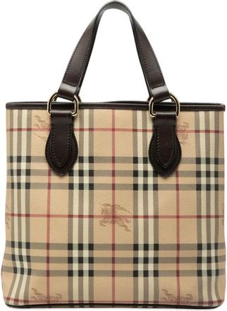 Burberry Pre-owned Burberry Haymarket Check Coated Canvas Tote Ladies OBHOMIGNLJB1LT8O
