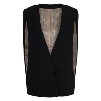 Alberta Ferretti Alberta Ferretti, Vests, female, Black, Size: L Sleeveless Vest