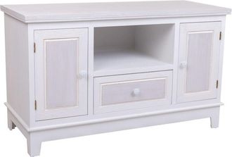 Wanderlust Deco Wanderlust Deco - Mueble Bajo De Madera De Blanco 100x42x60 H Cm