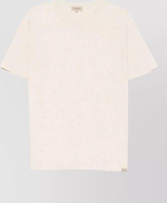 Woolrich short sleeve cotton linen knit t shirt
