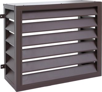 Hhg [nunca Usado] Cubierta Para El Sistema De Aire Acondicionado/intercambiador De Calor Hhg-560, Cubierta De La Rejilla Protectora, Metal 73 X 97 X 38 Cm