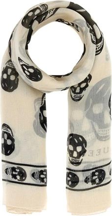Alexander McQueen Accessoires, Dames, Veelkleurig, ONE Size, Klassieke Skull Foulard