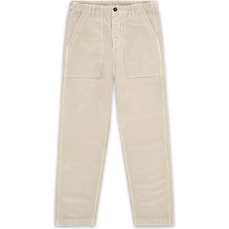 Fortela Newfatigue Moleskin Fatigue Trousers in Cream at Nordstrom, Size 35 X 29 Eu