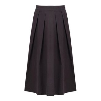 ottod'Ame Midi Rokken - Dames - Rokken - Bruin - Maat: 2XS