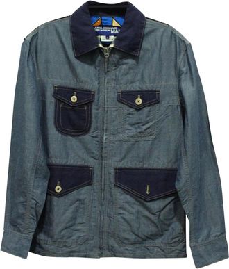Comme Des Garçons Giacca denim con zip - BLUE | BLUE