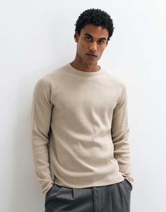 Blend Maglione lavorato fine beige-Neutro