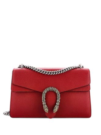 Gucci Dionysus Bag Leather Small shoulder bag - women - Calf Leather/Leather - One Size - Red