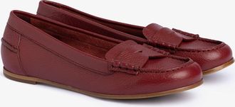 Pedro Garcia Red leather ballet-style loafer | Inara | Fall-winter 26 |