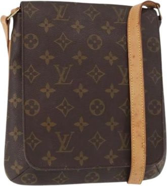 Louis Vuitton Pre-owned Cross Body Bags, female, Brown, Size: ONE SIZE Pre-owned Canvas Cross Body Bag