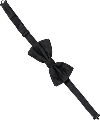 Dolce & Gabbana Silk Adjustable Bow Tie - Black