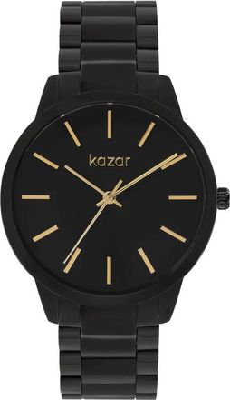 Kazar Zwarte horloge met gouden indexen en wijzers - Dames - Horloges - Zwart - ONE Size - Accessoires