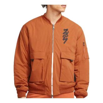 Nike Mens Nike Solid Color Pocket Aviator Jacket Earthy Yellow DJ5867-246