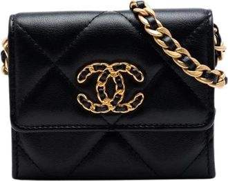 Chanel Pre-owned Quilted Flap Crossbody Bag - Dames - Vintage Schoudertas - Zwart - ONE Size - Leer - Vintage