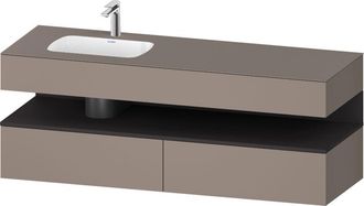 Duravit Qatego Lavabo Encastrado Con Base De Lavabo Consola, - Duravit