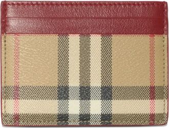 Burberry check card holder - Neutrals