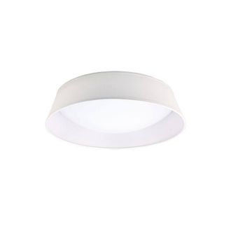 Netlighting Nordica Flush Ceiling Off-White 60cm 3000lm LED Cylindrical Shade in White