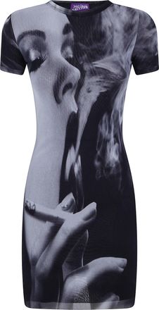 Jean Paul Gaultier Short Dress Printed Smoking Women
