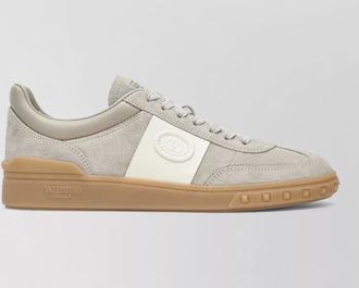 Valentino Garavani low top sneakers suede panels rubber sole
