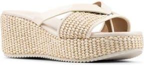 Donald J Pliner Sotira Platform Wedge Sandal in Bone at Nordstrom Rack, Size 7