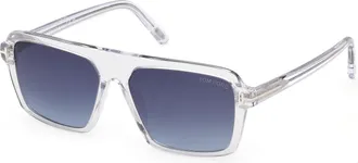 Tom Ford Vincent Gradient Blue Square Mens Sunglasses FT1176 26W 56