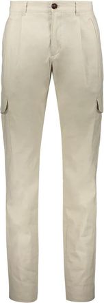 Moorer Cargo Broek - Heren - Straight fit broeken - Beige - M - Katoen - Broeken