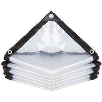 OEM Lona Impermeable Transparente Con Ojales De 2 X 2 M. Pel&iacute;cula Anticongelante Para Plantas, Flores, Suculentas Y Como Pel&iacute;cula Aislante Contra El Fr&iacute;o 