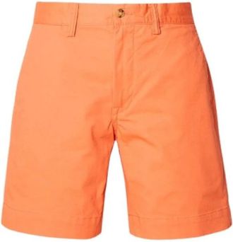 Polo Ralph Lauren Klassieke Chino Shorts met Logo Borduursel - Heren - Korte Broeken - Oranje - W30 - Katoen - Korte Broeken