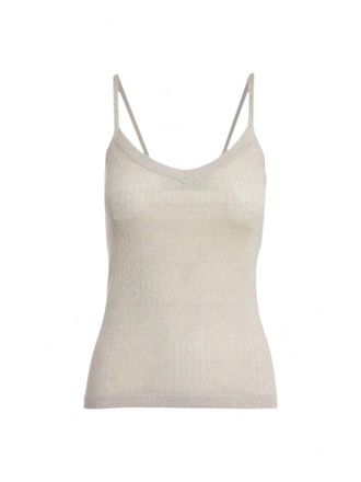 Minnie Rose Womens Silk Cashmere Tank In Oatmeal