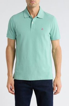 Brooks Brothers Slim Fit Solid Cotton Piqu&eacute; Polo in Malachite Green at Nordstrom Rack, Size Xx-Large