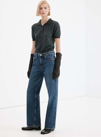 Mango Jeans diritti vita bassa blu scuro - Donna - 36 - MANGO