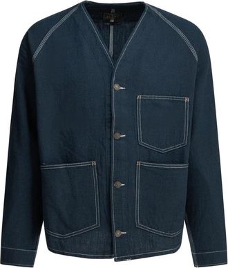 Beams Plus Werkjas - Heren - Spijkerjassen - Blauw - L - Katoen - Jassen